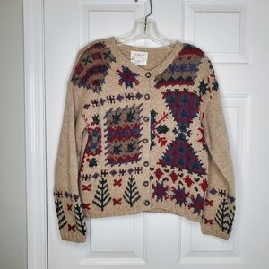 Talbots Petite Small Hand Knit Cardigan